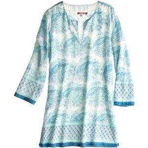 Calypso St. Barth Boho Chic Bird Print Lulu Tunic